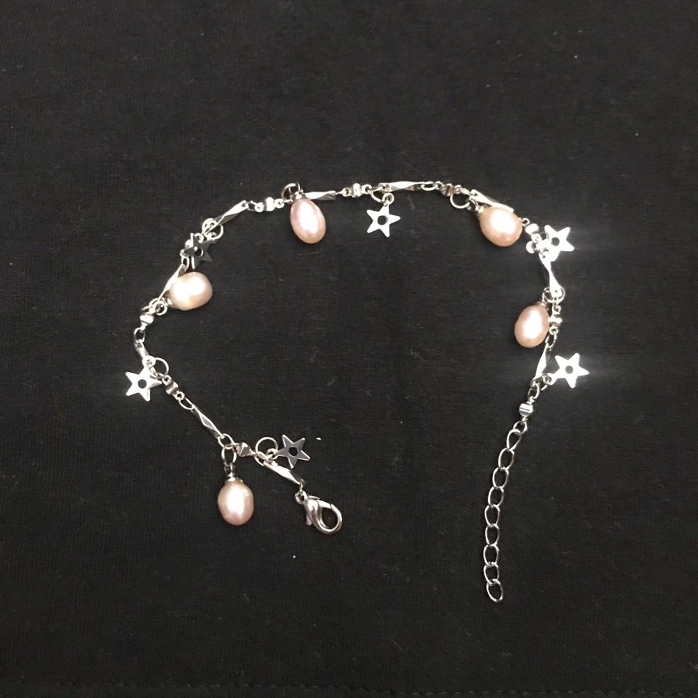Pearl sterling silver bracelet